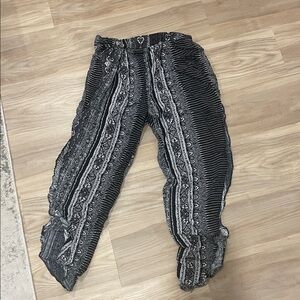 Black and White Patterned Pants